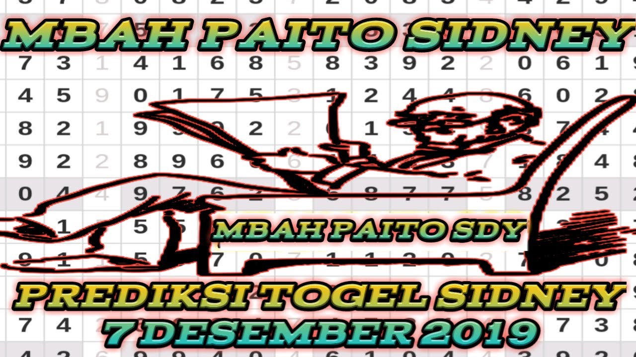 PREDIKSI Togel Sidney Hari Sabtu 7 Desember 2019// Tarikan Paito Warna ...