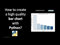 How to create a high quality bar chart with Python using Seaborn?