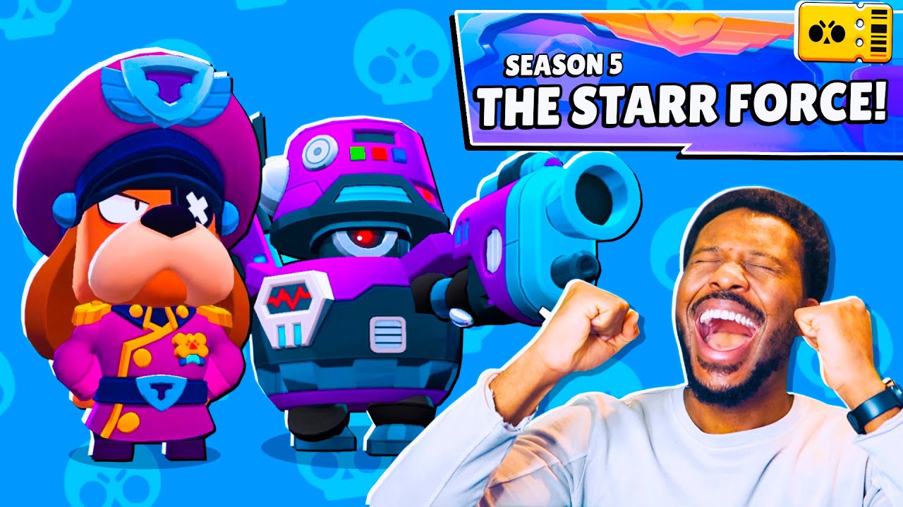 Unlocking STARR FORCE BRAWL PASS Season 5! L Brawl Stars - YouTube