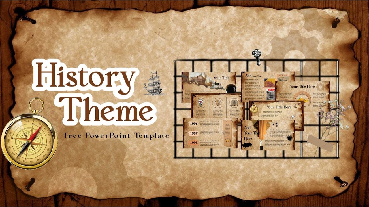 History Theme #5 Aesthetic PPT #freetemplate #aesthetic #history - YouTube