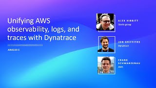 AWS re:Invent 2025 - Unifying AWS observability, logs, and traces with Dynatrace (AIM210)