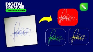 How To Digitize A Signature in Coreldraw | Hevlendordesigns #coreldrawtutorial
