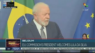 Brazilian President Lula da Silva arrives in Brussels for CELAC-EU Summit