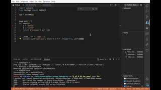 FastAPI debugging inside docker