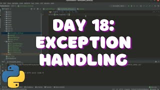 Day 18: Exception Handling in Python