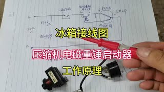 讲解冰箱电路原理图以及压缩机电磁重锤启动器工作原理