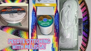 HOW TO START PEYOTE STITCHING A ROPE