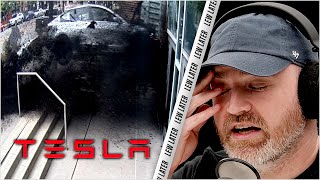 Tesla Crash At INSANE Speeds Causes Massive Destruction