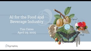 Webinar: AI for the Food and Beverage Industry