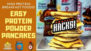 Protein Powder Pancakes from scratch( High Protein Breakfast Foods that Fit Your Diet!)