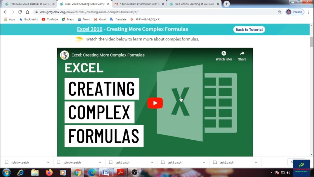 Premium Course-6 Microsoft Excel From GCF - YouTube