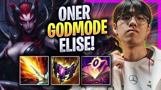 ONER LITERALLY GOD MODE WITH ELISE! - T1 Oner Plays Elise JUNGLE vs Jarvan! | Season 2024