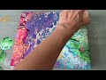 167 easy balloon acrylic pour painting part 1 fluidart rainbow acrylicpouring painting