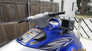 Install Fish Finder on Yamaha Waverunner 2012 VX110 w/ Spring Back Bracket on Boarding Step Mount