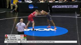 2019 NCAA Wrestling (174 lb) Championship Rd.2 - (7)Jacobe Smith (OkSt) vs. (10)Mikey Labriola (Neb)