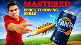 How I mastered PENCIL THROWING 🔥 - Like a Ninja