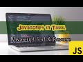 Javascript sort and reverse method in tamil