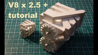 Paper V8 tutorial / Бумажный V8 - руководство по сборке