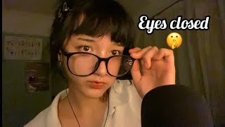 ASMR Eyes Closed Cranial Nerve Exam | eyes closed instructions, personal attention