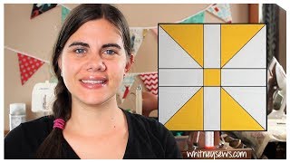 Diamond Panes Block | Sampler Sew Along | Whitney Sews