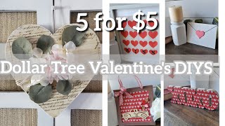 *New* Dollar Tree Valentine's DIYs 2022 |Must try Dollar Tree Decor | 5 for $5 #plaidpaints