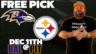Ravens vs Steelers Free Pick | NFL Football Week 14 Predictions | Kyle Kirms | The Sauce Network