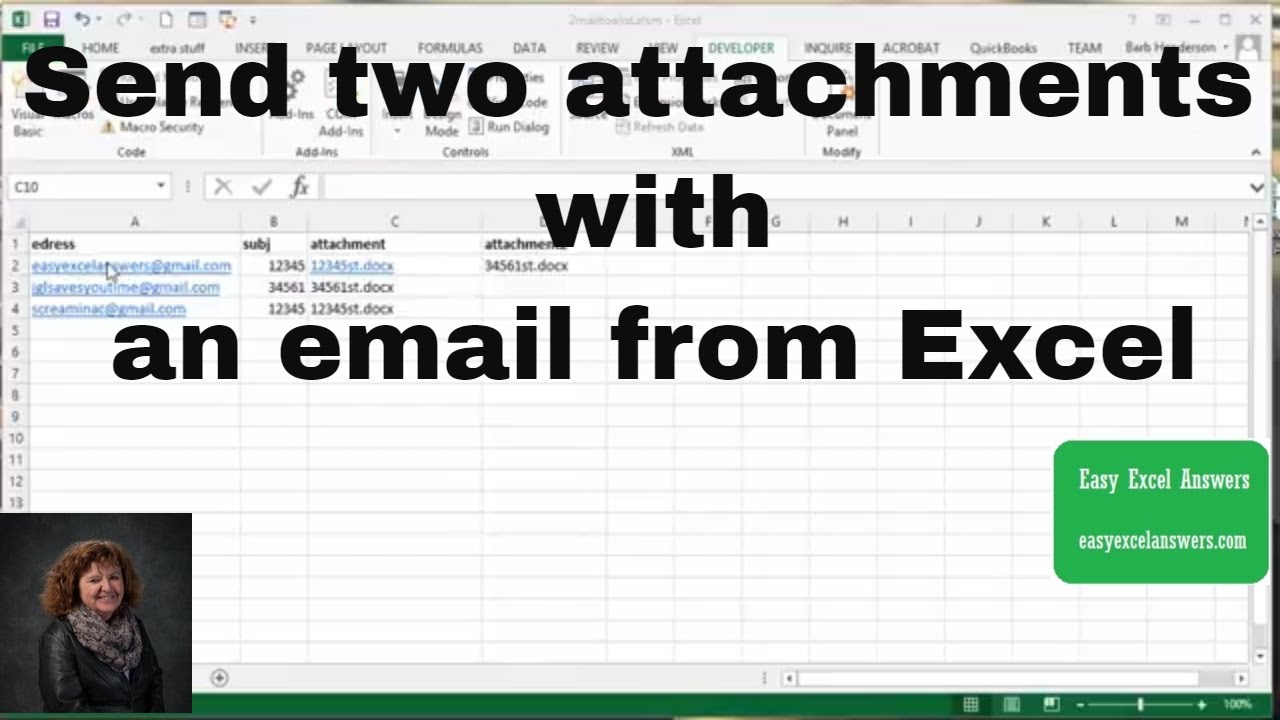 Send Emails With Attachments From Excel Using Vba And Outlook Riset Send Emails With Attachments From Excel Using Vba And Outlook Riset