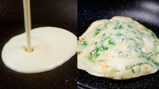 Ready In 5 Minutes! No Yeast No Rolling. Chapati/Flatbread Make With Liquid Dough