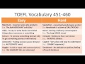 Screened-Instructor: TOEFL® Vocabulary 451-460