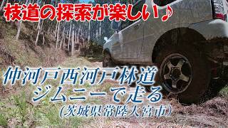 ジムニーで[茨城]仲河戸西河戸林道を走る - 枝道探索が楽しい♪