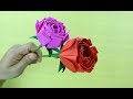 How To Make Rose Paper Flower , Valentine gifts