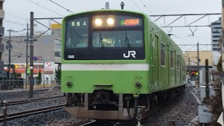 ［軽装車！］201系ND612編成　普通JR難波行き　柏原駅発車