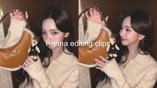 Karina editing clips