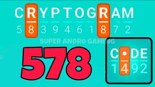 CRYPTOGRAM 578