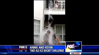 Kevin and Annie take the ALS ice bucket challenge