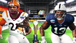 WINNER Plays for a National Title! CFB Revamped NCAA 14 PENN STATE VS Virginia Tech! Dynasty mode