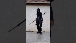 fast tricks scythe 🎭 ( ⚠️ fake weapon ⚠️ ) #shorts #weapons #viral