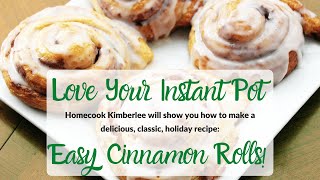 Shorewood-Troy Public Library - Love Your Instant Pot! - Easy Cinnamon Rolls