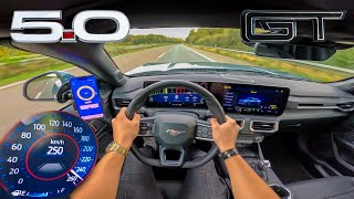 2025 FORD MUSTANG GT V8 // TOP SPEED AUTOBAHN (No Speed Limit) POV BY DUTCHCARS