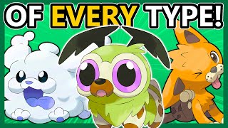 A DOG Pokemon of EVERY TYPE!