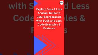 🧵 Master CSS Preprocessors: Sass vs Less in 60 Seconds! ⚡ (SCSS, Less, HTML) #shorts