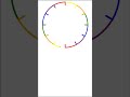 🔥 How to draw colorful ⌚ clock with turtle graphics 🏆🏆#shorts