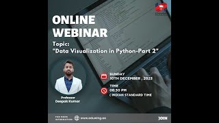 Data Visualization in Python-Part 2 | Eduwing Online Webinar class