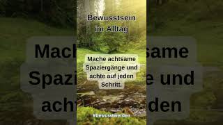 Achtsame Spaziergänge  #bewusstsein