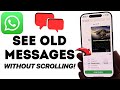 How to Find Old WhatsApp Messages WITHOUT SCROLLING 2025
