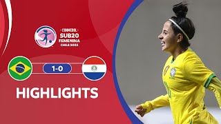 CONMEBOL Sub20 FEM 2022 | Brasil 1-0 Paraguay | HIGHLIGHTS