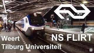 NS FLIRT  nieuwe Sprinter in dienst tussen Weert en Tilburg Universiteit