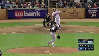 CWS@MIN: Plouffe belts a two-run homer to left-center