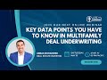 Key Points to Know in Multifamily Deal Underwriting