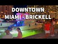 Downtown Miami to Brickell Walking Tour at night